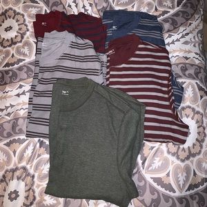 Lot of 5 Men’s XL Gap Thermal Style Shirts